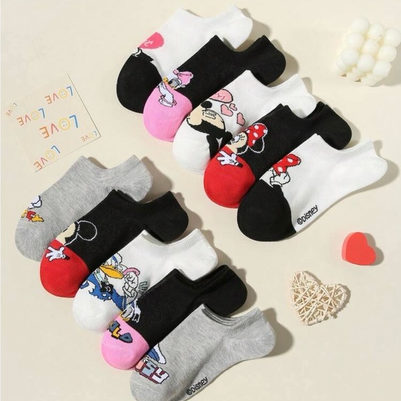 Disney Black and Red Mickey Mouse Socks - Picture 3 of 4